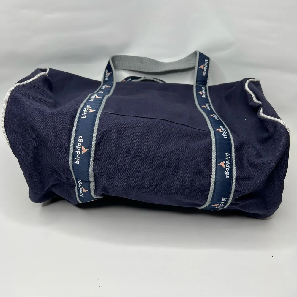 Birddogs Duffle Bag Canvas Overnight Gym Bag Navy Bird Dogs
